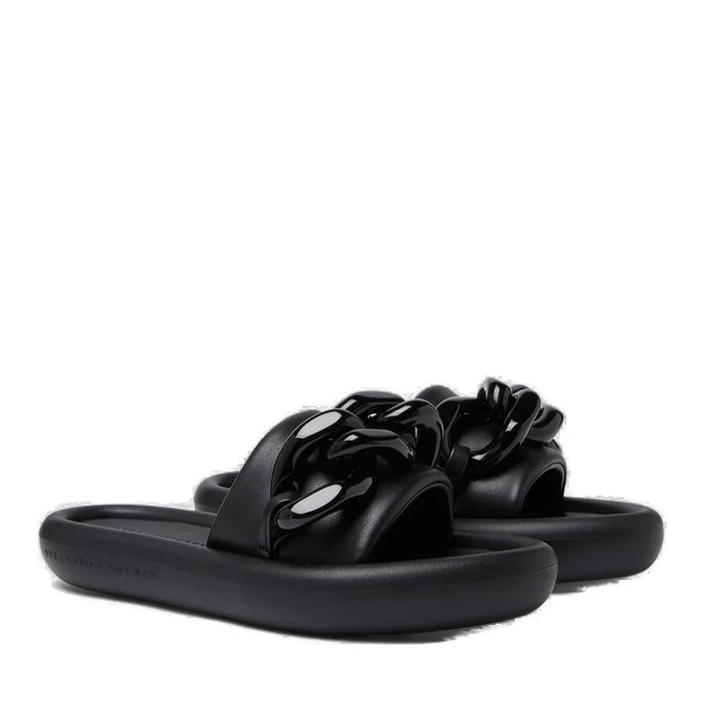 Stella McCartney Air Chain-Embellished Slip-On Slides